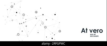 Motif avec technologie de connexion. Connexion au réseau mondial. Fond blanc. Technologie du futur. Elément de conception. Conception Web. Icône abstraite Illustration de Vecteur