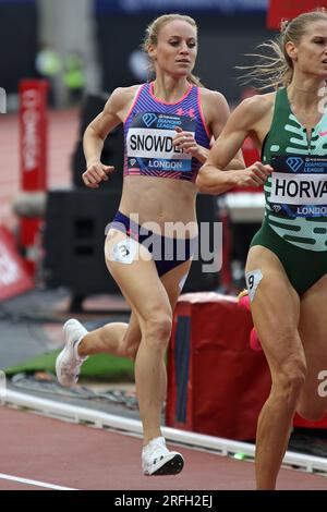 Katie SNOWDEN de Grande-Bretagne au 800m pour les femmes de la Wanda Diamond League, London Stadium, Queen Elizabeth Park - Londres, 23 juillet 2023 Banque D'Images