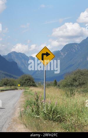 Chemin Rannie menant au lac Pitt - Grant Narrows Regional Park à Pitt Meadows, Colombie-Britannique, Canada Banque D'Images