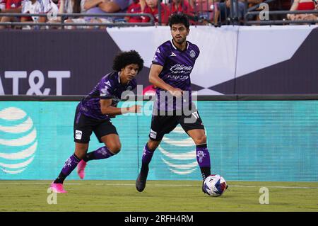 Frisco, États-Unis. 02 août 2023. 2 août 2023, Frisco, Texas, États-Unis : Francisco Venegas de Mazatlan en action lors du match de coupe des ligues entre le FC Dallas et Mazatlan joué au Toyota Stadium le mercredi 2 août 2023 à Frisco, Texas, États-Unis (photo de Javier Vicencio/Eyepix Group) crédit : EYEPIX Group/Alamy Live News Banque D'Images