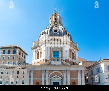 Rome, Latium, Italie, Église Santa Maria di Loreto, (en italien, Chiesa Santa Maria di Loreto) avec architecture renaissance. Banque D'Images