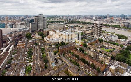 London southbank et waterloo Banque D'Images