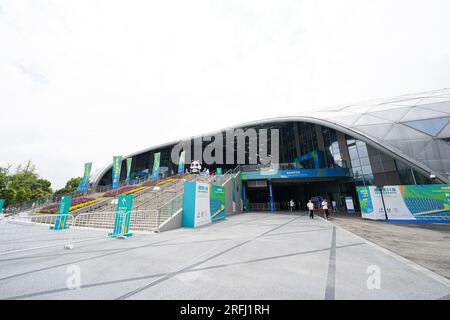 Shuangliu Sports Centre Stadium, Chengdu, Chine. 3 août 2023. Vue générale, 3 AOÛT 2023 - Escrime : Jeux mondiaux universitaires de la FISU 2021 à Chengdu Sports Centre Stadium de Shuangliu, Chengdu, Chine. Crédit : AFLO SPORT/Alamy Live News Banque D'Images