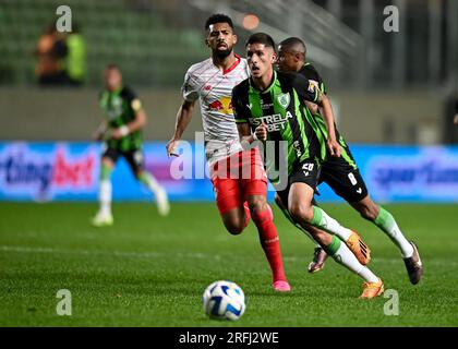 Belo Horizonte, Brésil. 03 août 2023. Breno Cascardo d'America Mineiro, lors du match entre America Mineiro et Red Bull Bragantino, pour la première étape du tour 16 de la Copa Conmebol Sul-Americana 2023, au stade Arena Independencia, à Belo Horizonte, Brésil, le 03 août. Photo : Gledston Tavares/DiaEsportivo/Alamy Live News crédit : DiaEsportivo/Alamy Live News Banque D'Images