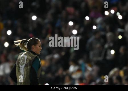 Brisbane, Australie. 03 août 2023. Football, femmes : coupe du monde, Corée du Sud - Allemagne, tour préliminaire, Groupe H, Journée 3, Lang Park : Sydney Lohmann, Allemagne. Crédit : Sebastian Christoph Gollnow/dpa/Alamy Live News Banque D'Images