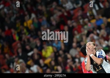 Brisbane, Australie. 03 août 2023. Football, femmes : coupe du monde, Corée du Sud - Allemagne, tour préliminaire, Groupe H, journée 3, Lang Park : Alexandra Popp, allemande. Crédit : Sebastian Christoph Gollnow/dpa/Alamy Live News Banque D'Images