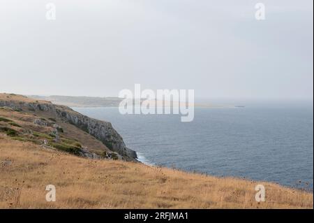 Cap d'Otranto, Pouilles (Italie). Juillet 2023. Panorama du point le plus à l'est de la péninsule italienne Banque D'Images