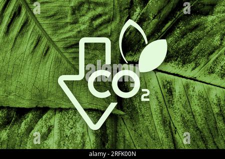 Réduire les émissions de CO2 pour arrêter le changement climatique Banque D'Images