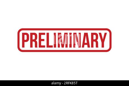 Vecteur de joint en caoutchouc préliminaire rouge Illustration de Vecteur