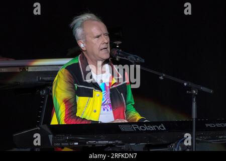 Toronto, Canada. 01 août 2023. Le musicien, chanteur et compositeur britannique Howard Jones, se produit à Budweiser Stage. (Photo Angel Marchini/SOPA Images/Sipa USA) crédit : SIPA USA/Alamy Live News Banque D'Images