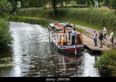 Grand Western Horseboat Company, Grand Western Canal, Tiverton Banque D'Images