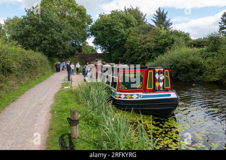 Grand Western Horseboat Company, Grand Western Canal, Tiverton Banque D'Images