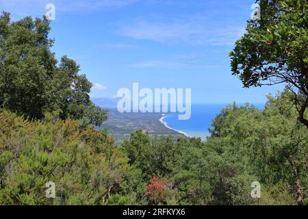 la zone de randonnée montagneuse autour de cardedu en sardaigne Banque D'Images