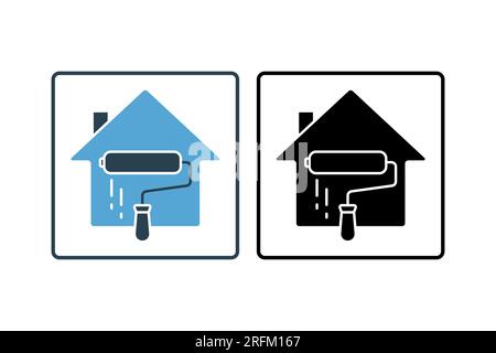 Icône Services de peinture. icône associée à la peinture. style d'icône solide. Conception vectorielle simple modifiable Illustration de Vecteur