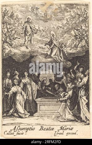 'Jacques Callot, l'Assomption de la Vierge, en ou après 1630, gravure, Collection Rosenwald, 1943.3,2163' Banque D'Images