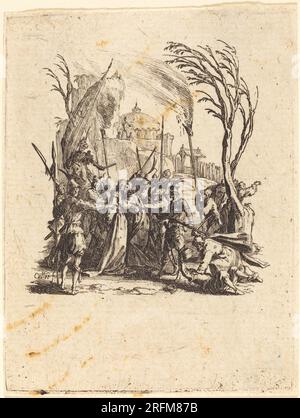 Jacques Callot, la trahison, c. 1624/1625, gravure, R.L. Collection Baumfeld, 1969,15,526' Banque D'Images