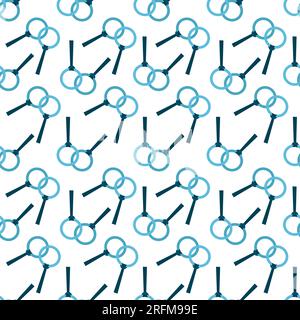 Motif sans couture. Divers équipements sportifs. Appareils de fitness, accessoires de gymnastique. Anneaux de hall. Mode de vie sain. Motif sans couture vectoriel dessiné à la main Illustration de Vecteur