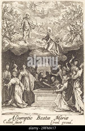 'Jacques Callot, l'Assomption de la Vierge, en ou après 1630, gravure, R.L. Collection Baumfeld, 1969,15,796' Banque D'Images