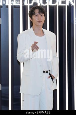 Séoul, Corée du Sud. 4 août 2023. L'acteur et mannequin sud-coréen Jang Ki-yong, assiste à un photocall pour l'événement Pop-Up Open Estee Lauder Launge à Séoul, en Corée du Sud, le 4 août 2023. (Photo : Lee Young-ho/Sipa USA) crédit : SIPA USA/Alamy Live News Banque D'Images