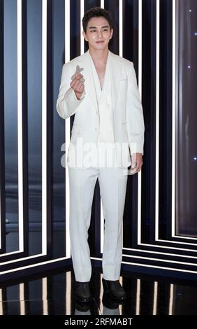 Séoul, Corée du Sud. 4 août 2023. L'acteur sud-coréen Yoo Seung-ho assiste à un photocall pour l'événement Pop-Up Open Estee Lauder Launge à Séoul, en Corée du Sud, le 4 août 2023. (Photo : Lee Young-ho/Sipa USA) crédit : SIPA USA/Alamy Live News Banque D'Images