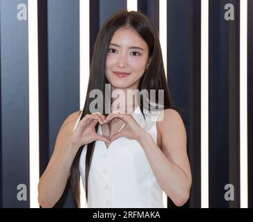 Séoul, Corée du Sud. 4 août 2023. L'actrice sud-coréenne Lee se-young assiste à un photocall pour l'événement Pop-Up Open Estee Lauder Launge à Séoul, en Corée du Sud, le 4 août 2023. (Photo : Lee Young-ho/Sipa USA) crédit : SIPA USA/Alamy Live News Banque D'Images