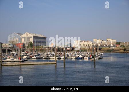 France, région hauts-de-France, département du Nord, Dunkerque, quartier du Grand large et zone portuaire, FRAC Grand-large hauts-de-France (collection publique régionale d'art contemporain) Banque D'Images