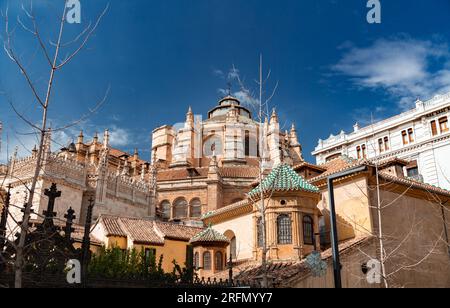 La cathédrale de Grenade, Santa Iglesia Catedral Metropolitana de la Encarnacion de Granada, est une église catholique romaine dans la ville de Grenade, en Espagne. Banque D'Images