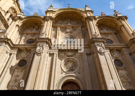 La cathédrale de Grenade, Santa Iglesia Catedral Metropolitana de la Encarnacion de Granada, est une église catholique romaine dans la ville de Grenade, en Espagne. Banque D'Images