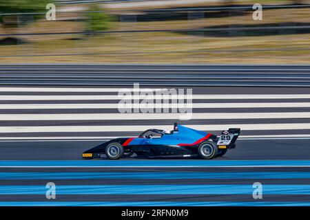 Championnat d'Italie F4 au circuit Paul Ricard , Castellet, FRANCE, 22/07/2023 Florent 'MrCrash' B. Banque D'Images