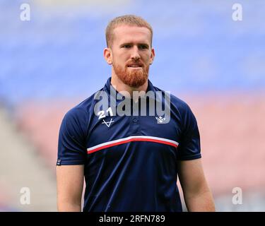 Rowan Milnes #21 de Hull KR devant le match Betfred Super League Round 21 Wigan Warriors vs Hull KR au DW Stadium, Wigan, Royaume-Uni, le 4 août 2023 (photo de Conor Molloy/News Images) Banque D'Images