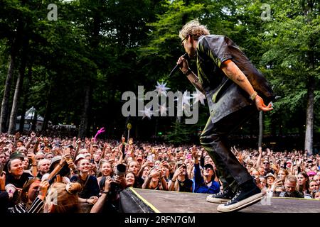 Skanderborg, Danemark. 04th, août 2023. Le chanteur et compositeur pop danois Christopher donne un concert live lors du festival de musique danois SmukFest 2023 à Skanderborg. (Crédit photo : Gonzales photo - Lasse Lagoni). Banque D'Images