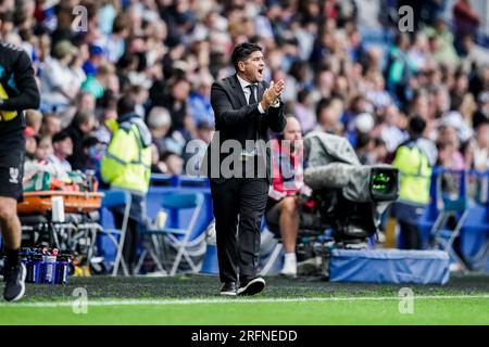 Sheffield, Royaume-Uni. 04 août 2023. Sheffield Wednesday Manager Xisco Munoz lors du Sheffield Wednesday FC vs Southampton FC EFL Championship Match au Hillsborough Stadium, Sheffield, Royaume-Uni le 4 août 2023 Credit : Every second Media/Alamy Live News Banque D'Images