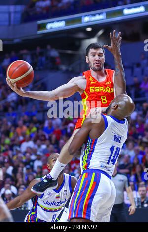 Madrid, Espagne. 04 août 2022. 4 août 2023 ; Wizink Center ; Madrid ; Espagne ; match amical; Coupe du monde de basket-ball FIBA ; Espagne vs Venezuela ; Dario Brizuela (Espagne) 900/cordon Press crédit : CORDON PRESS/Alamy Live News Banque D'Images