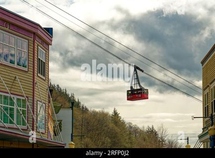 JUNEAU, ALASKA - 6 mai 2023 : la ville de Juneau est la capitale de l'Alaska. La population de Juneau peut augmenter d'environ 6 000 personnes à partir de Cruise SH Banque D'Images