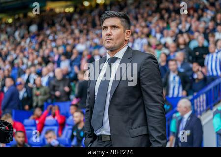 Sheffield, Royaume-Uni. 04 août 2023. Sheffield Wednesday Manager Xisco Munoz lors du Sheffield Wednesday FC vs Southampton FC EFL Championship Match au Hillsborough Stadium, Sheffield, Royaume-Uni le 4 août 2023 Credit : Every second Media/Alamy Live News Banque D'Images
