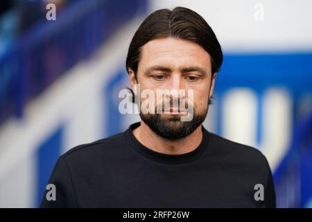 Sheffield, Royaume-Uni. 04 août 2023. Russell Martin, Manager de Southampton, lors du Sheffield Wednesday FC vs Southampton FC EFL Championship Match au Hillsborough Stadium, Sheffield, Royaume-Uni, le 4 août 2023 Credit : Every second Media/Alamy Live News Banque D'Images