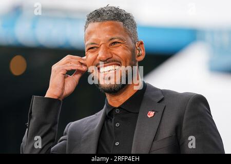 Sheffield, Royaume-Uni. 04 août 2023. Jobi McAnuff Sky Sports lors du Sheffield Wednesday FC vs Southampton FC EFL Championship Match au Hillsborough Stadium, Sheffield, Royaume-Uni le 4 août 2023 Credit : Every second Media/Alamy Live News Banque D'Images