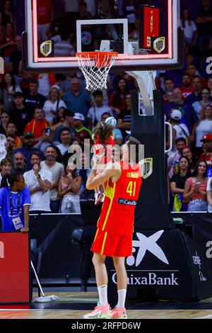 Madrid, Espagne. 04 août 2022. 4 août 2023 ; Wizink Center ; Madrid ; Espagne ; match amical; Coupe du monde de basket-ball FIBA ; Espagne vs Venezuela ; Juancho Hernangomez (Espagne) 900/cordon Press crédit : CORDON PRESS/Alamy Live News Banque D'Images