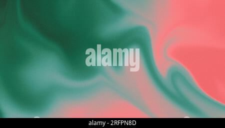 Fond abstrait dégradé foncé dans les tons vert et rose. Effet de texture de bruit de lumière spot lumineux. Fond d'écran et arrière-plan. Banque D'Images