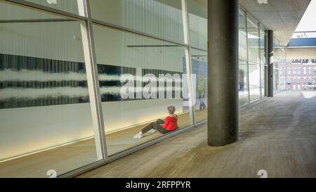 Rotterdam, pays-Bas - Kunsthal par OMA Banque D'Images