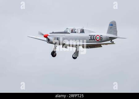 Fiat G.46, arrivant à la RAF Fairford pour le Royal International Air Tattoo 2023. Banque D'Images