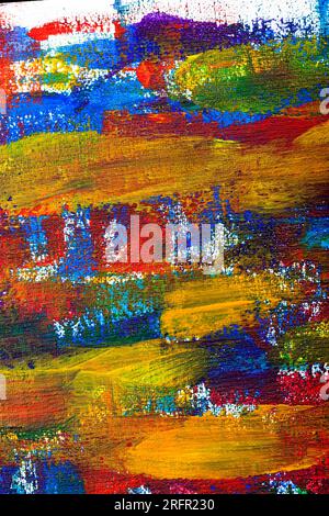 peintures et autres choses nécessaires pour le dessin, gros plan de peintures de différentes couleurs utilisées dans le travail créatif Banque D'Images