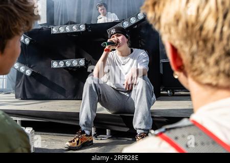 Copenhague, Danemark. 04 août 2023. La chanteuse anglaise Venbee donne un concert live lors du festival de musique danois O Days 2023 à Copenhague. Crédit : Gonzales photo/Alamy Live News Banque D'Images