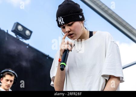 Copenhague, Danemark. 04 août 2023. La chanteuse anglaise Venbee donne un concert live lors du festival de musique danois O Days 2023 à Copenhague. Crédit : Gonzales photo/Alamy Live News Banque D'Images