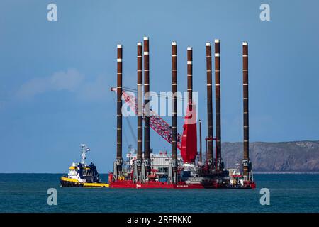 Furgo Excalibur au port de Holyhead Banque D'Images