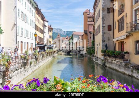 Pont Morens, passage de l'Isle, Vieille ville, Annecy, haute-Savoie, Auvergne-Rhône-Alpes, France Banque D'Images