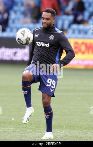 Danilo Pereira Da Silva des Rangers se réchauffe avant le match de Cinch Premiership au BBSP Stadium Rugby Park, Kilmarnock. Date de la photo : Samedi 5 août 2023. Banque D'Images