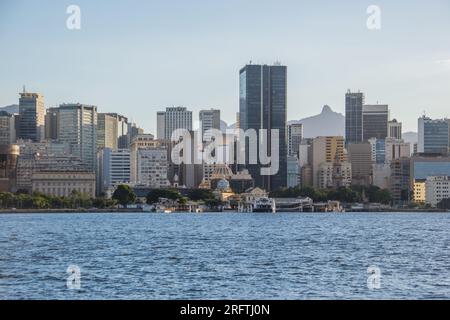 Vue des bâtiments dans le centre-ville de Rio de Janeiro, brésil. Banque D'Images