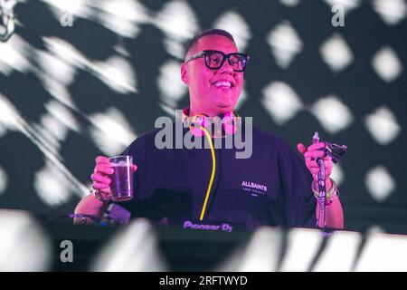 Brighton, Royaume-Uni. Samedi 5 août 2023.GOK WAN DJ's au Fabuloso, fierté dans le parc Brighton © Jason Richardson / Alamy Live News Banque D'Images