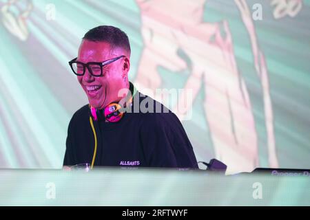 Brighton, Royaume-Uni. Samedi 5 août 2023.GOK WAN DJ's au Fabuloso, fierté dans le parc Brighton © Jason Richardson / Alamy Live News Banque D'Images